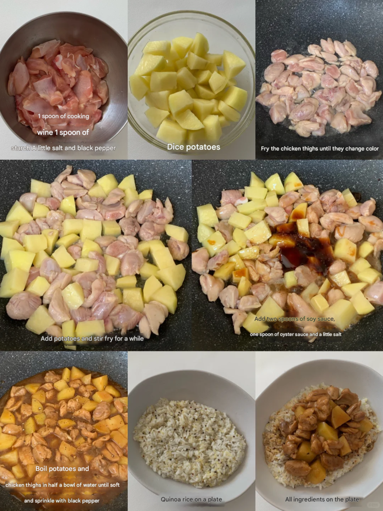 Low-Calorie Kung Pao Chicken Rice,A Healthy Take on a Classic Dish