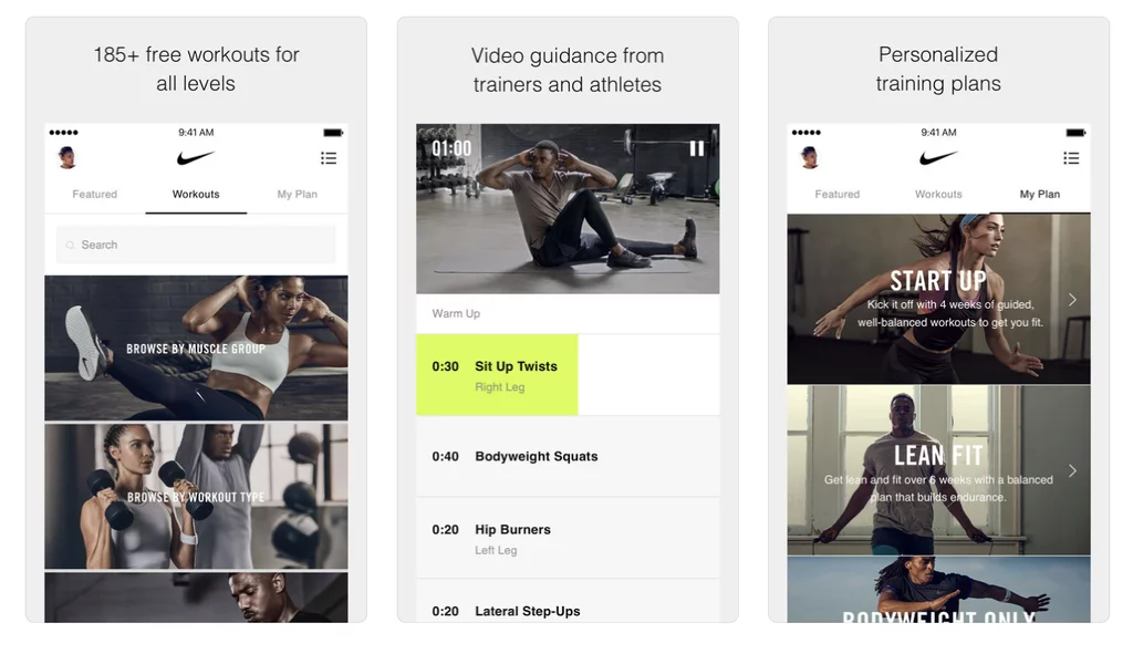 Nike Training Club ,App,Fitness