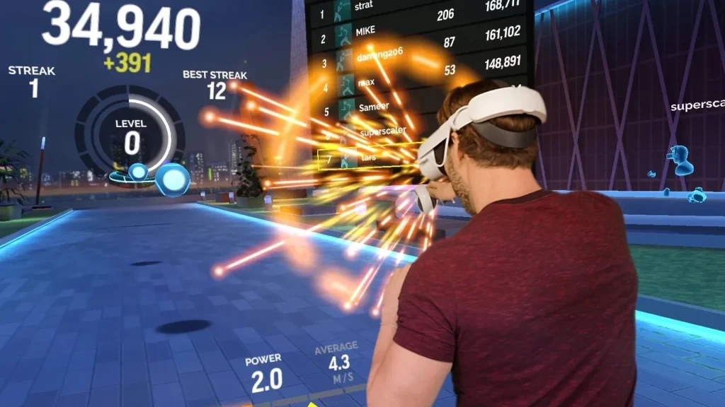 VR workout games