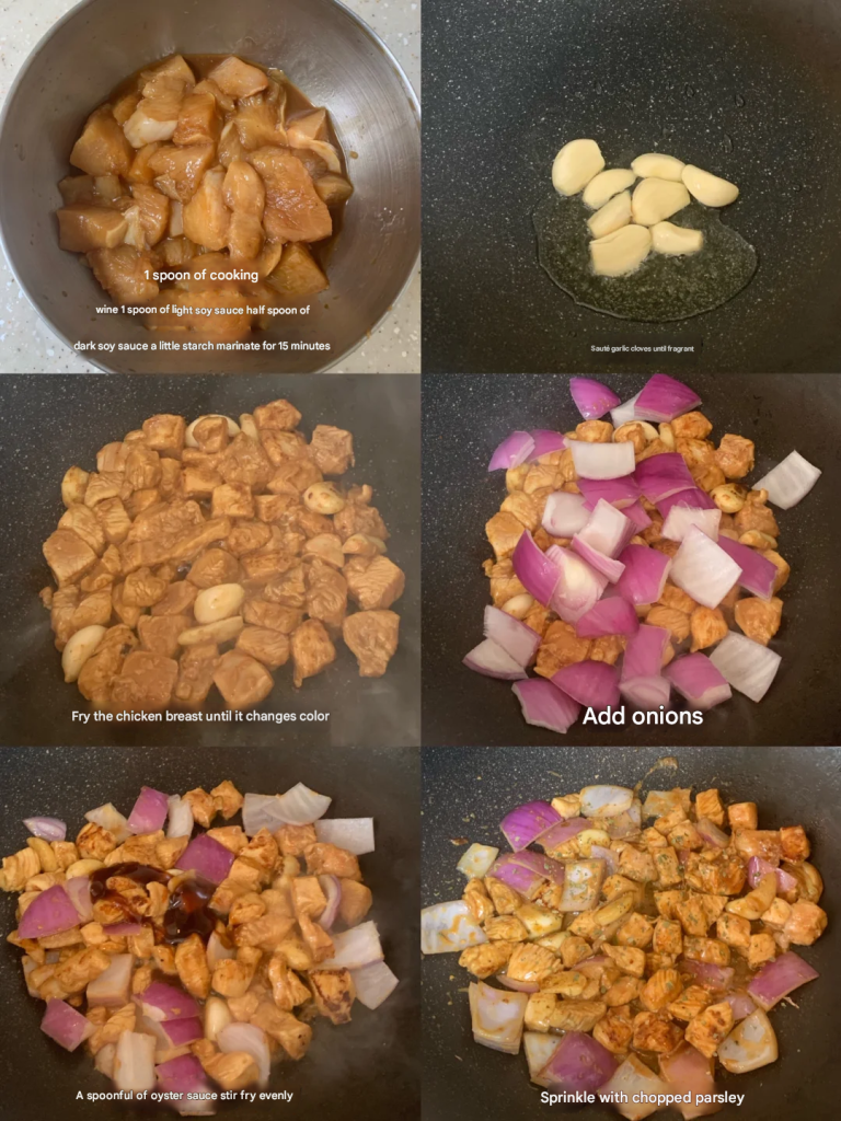 Onion Chicken Breast Rice
