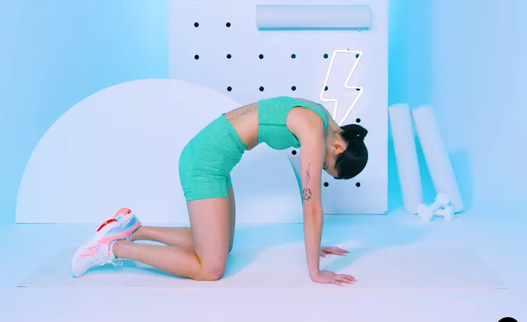 cat-cow-2 yoga-waist stretch
