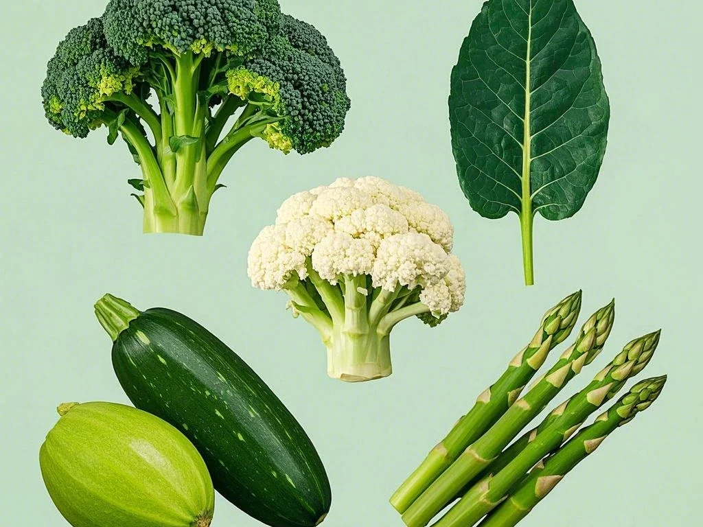 Spinach & kale,Broccoli & cauliflower,Zucchini & asparagus