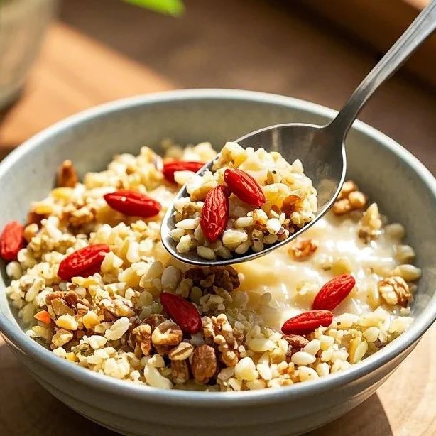 oats, quinoa, and brown rice